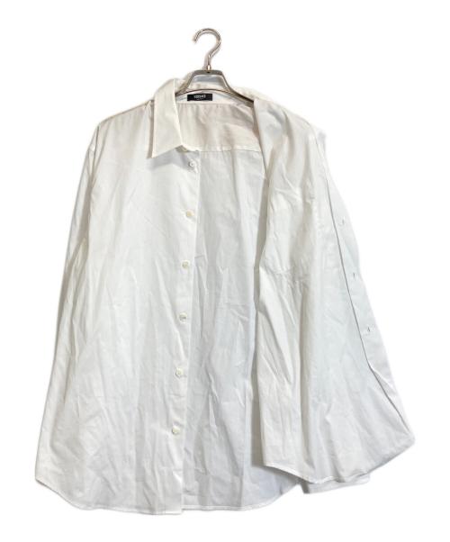 VERSACE（ヴェルサーチェ）VERSACE (ヴェルサーチェ) 切替デザインシャツ ホワイト サイズ:52の古着・服飾アイテム