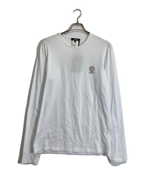 VERSACE（ヴェルサーチェ）VERSACE (ヴェルサーチェ) メデューサカットソー ホワイト サイズ:5 未使用品の古着・服飾アイテム