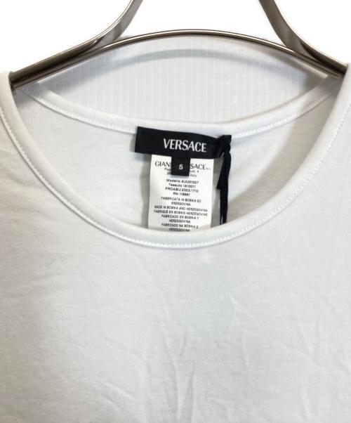 VERSACE（ヴェルサーチェ）VERSACE (ヴェルサーチェ) メデューサカットソー ホワイト サイズ:5 未使用品の古着・服飾アイテム