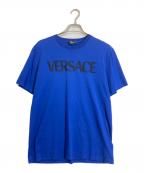 VERSACEヴェルサーチェ）の古着「ロゴTシャツ」｜ブルー