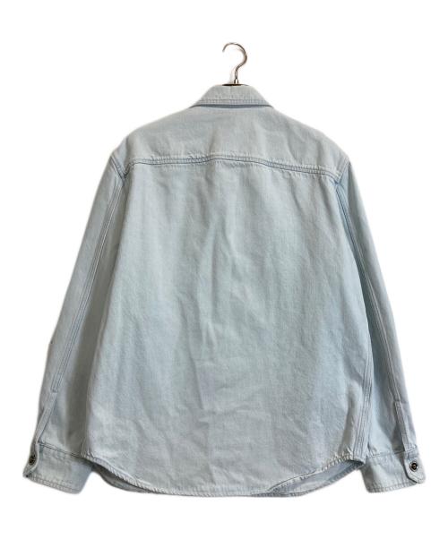 VERSACE（ヴェルサーチェ）VERSACE (ヴェルサーチェ) メデューサボタンデニムジャケット インディゴ サイズ:50の古着・服飾アイテム