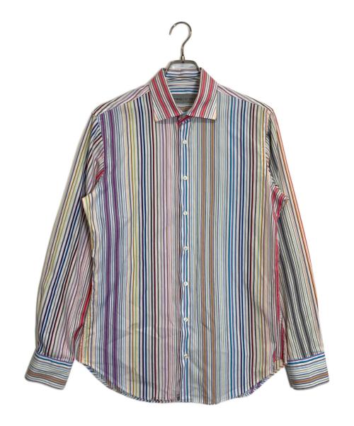 ETRO（エトロ）ETRO (エトロ) マルチカラーシャツ レッド サイズ:40の古着・服飾アイテム