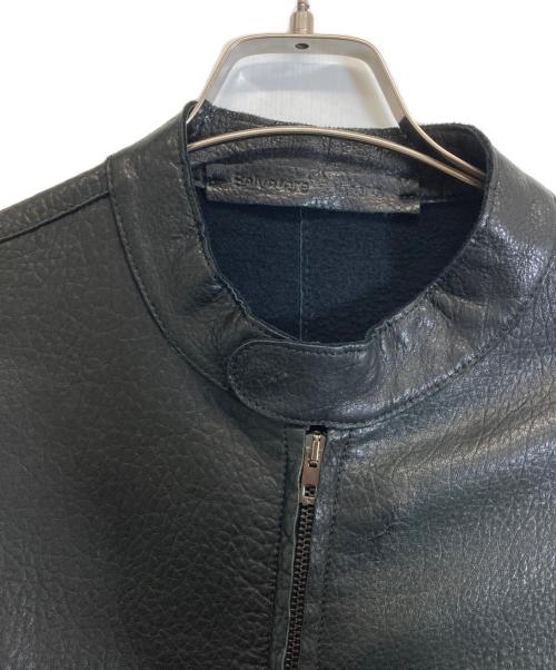 salvatore santoro（サルヴァトーレサントロ）Salvatore Santoro (サルヴァトーレサントロ) レザージャケット ブラック サイズ:-の古着・服飾アイテム