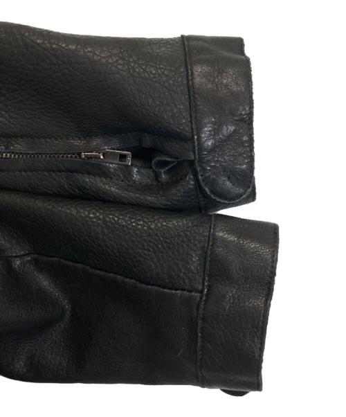 salvatore santoro（サルヴァトーレサントロ）Salvatore Santoro (サルヴァトーレサントロ) レザージャケット ブラック サイズ:-の古着・服飾アイテム