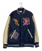 The Duffer of ST.Georgeザ ダファーオブセントジョージ）の古着「ラムレザースタジャン」｜ネイビー