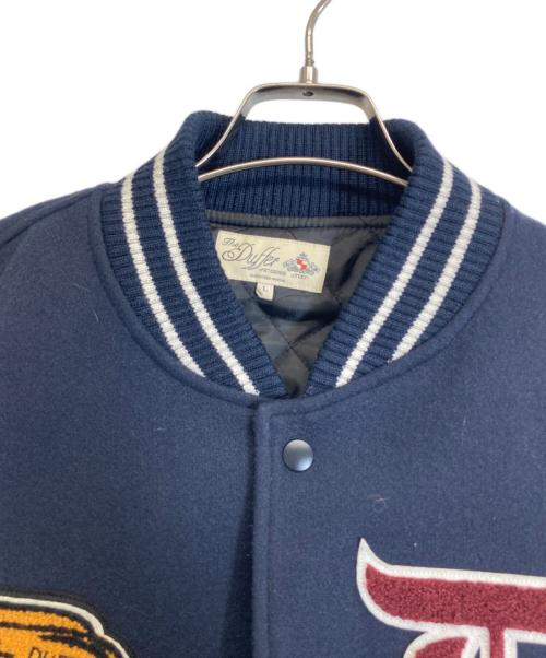 The Duffer of ST.George（ザ ダファーオブセントジョージ）The DUFFER of ST.GEORGE (ザ ダファーオブセントジョージ) ラムレザースタジャン ネイビー サイズ:Lの古着・服飾アイテム