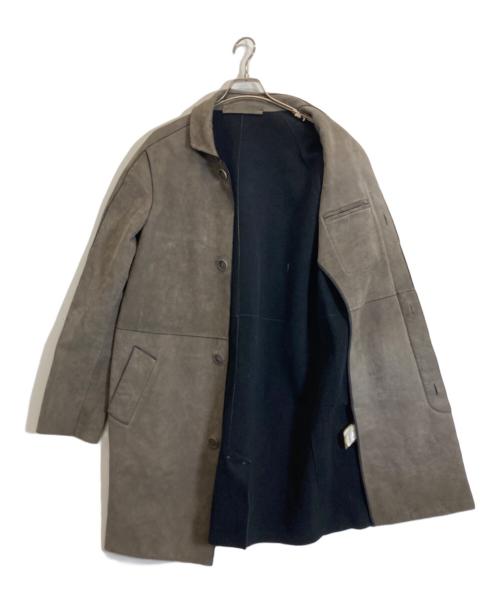 salvatore santoro（サルヴァトーレサントロ）Salvatore Santoro (サルヴァトーレサントロ) カウレザーコート ブラウン サイズ:50の古着・服飾アイテム