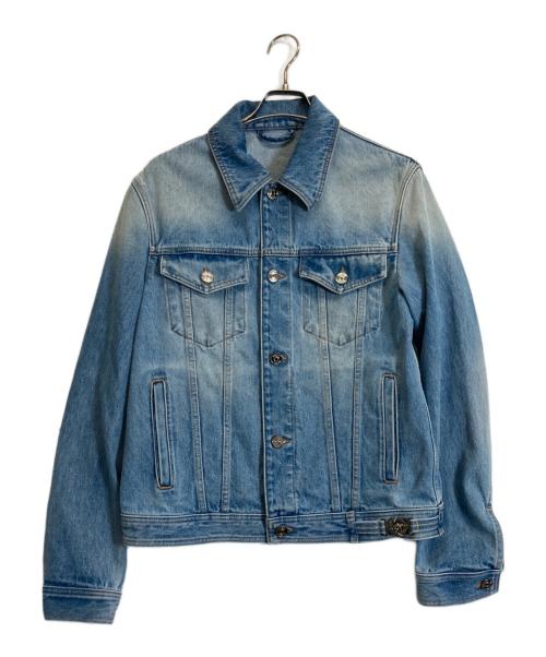 VERSACE（ヴェルサーチェ）VERSACE (ヴェルサーチェ) デニムジャケット インディゴ サイズ:48の古着・服飾アイテム
