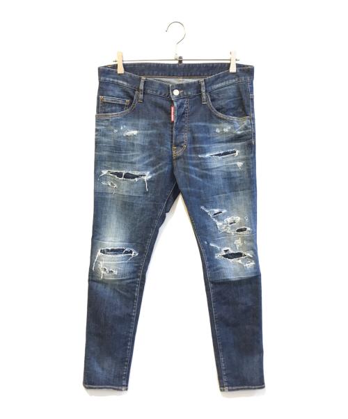 DSQUARED2（ディースクエアード）DSQUARED2 (ディースクエアード) デニムパンツ インディゴ サイズ:48の古着・服飾アイテム