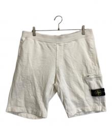 STONE ISLAND（ストーンアイランド）の古着「スウェットショートパンツ」｜ホワイト