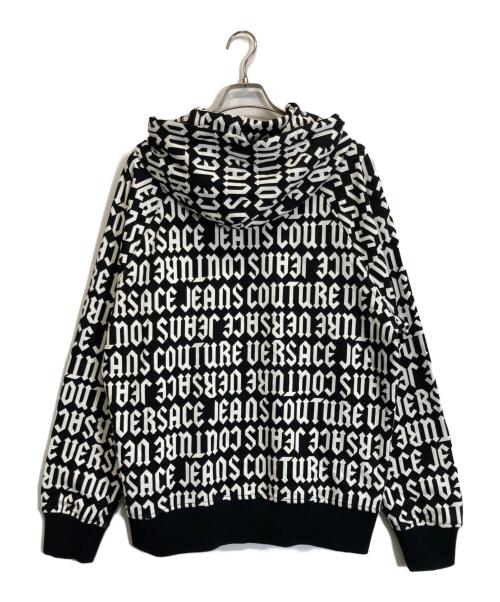 VERSACE JEANS COUTURE（ヴェルサーチ ジーンズクチュール）VERSACE JEANS COUTURE (ヴェルサーチ ジーンズクチュール) ロゴパーカー ブラック サイズ:Mの古着・服飾アイテム