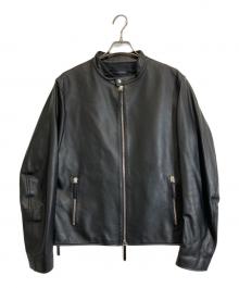 GIUSEPPE ZANOTTI（ジュゼッペザノッティ）の古着「レザージャケット」｜ブラック