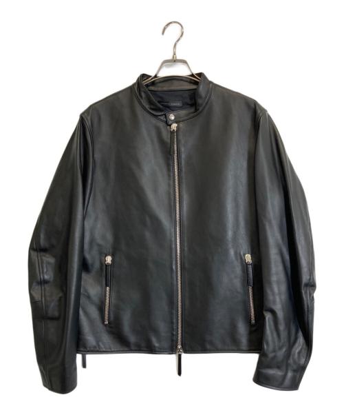 GIUSEPPE ZANOTTI（ジュゼッペザノッティ）GIUSEPPE ZANOTTI (ジュゼッペザノッティ) レザージャケット ブラック サイズ:XLの古着・服飾アイテム