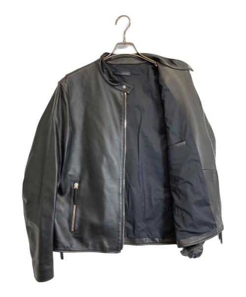 GIUSEPPE ZANOTTI（ジュゼッペザノッティ）GIUSEPPE ZANOTTI (ジュゼッペザノッティ) レザージャケット ブラック サイズ:XLの古着・服飾アイテム
