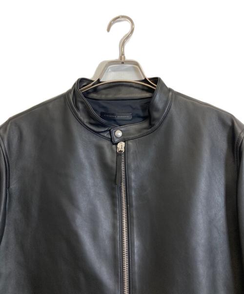 GIUSEPPE ZANOTTI（ジュゼッペザノッティ）GIUSEPPE ZANOTTI (ジュゼッペザノッティ) レザージャケット ブラック サイズ:XLの古着・服飾アイテム