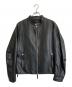 GIUSEPPE ZANOTTI（ジュゼッペザノッティ）の古着「レザージャケット」｜ブラック