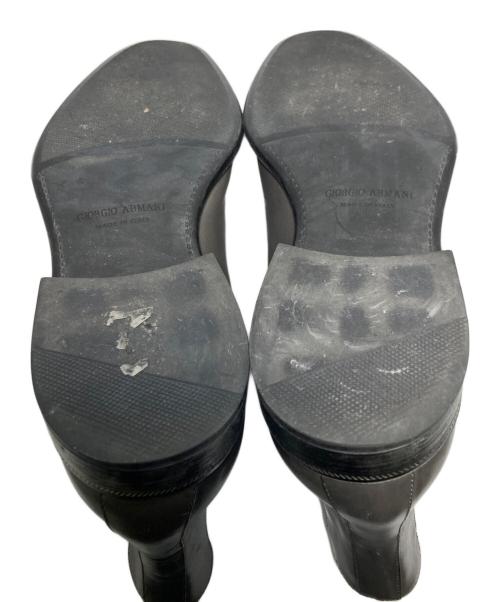 GIORGIO ARMANI（ジョルジョアルマーニ）GIORGIO ARMANI (ジョルジョアルマーニ) サイドゴアブーツ ブラウン サイズ:42の古着・服飾アイテム