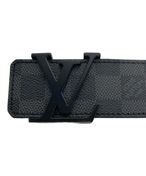 LOUIS VUITTON（ルイ ヴィトン）LOUIS VUITTON (ルイ ヴィトン) イニシアル ダミエグラフィットベルト ブラック サイズ:95の古着・服飾アイテム