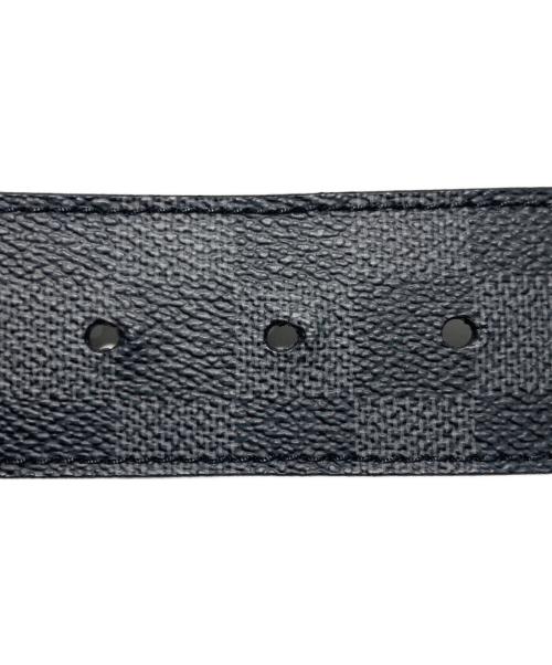 LOUIS VUITTON（ルイ ヴィトン）LOUIS VUITTON (ルイ ヴィトン) イニシアル ダミエグラフィットベルト ブラック サイズ:95の古着・服飾アイテム