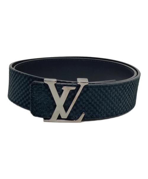 LOUIS VUITTON（ルイ ヴィトン）LOUIS VUITTON (ルイ ヴィトン) サンチュールLVイニシャルベルト ブラックの古着・服飾アイテム