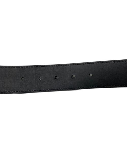 LOUIS VUITTON（ルイ ヴィトン）LOUIS VUITTON (ルイ ヴィトン) サンチュールLVイニシャルベルト ブラックの古着・服飾アイテム