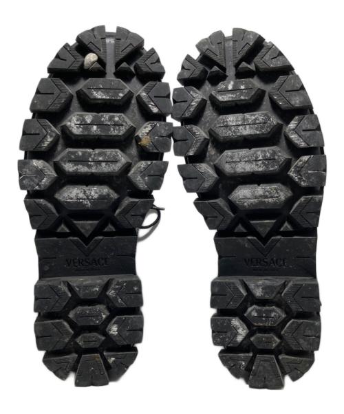 VERSACE（ヴェルサーチェ）VERSACE (ヴェルサーチェ) ブーツ ブラック サイズ:43の古着・服飾アイテム