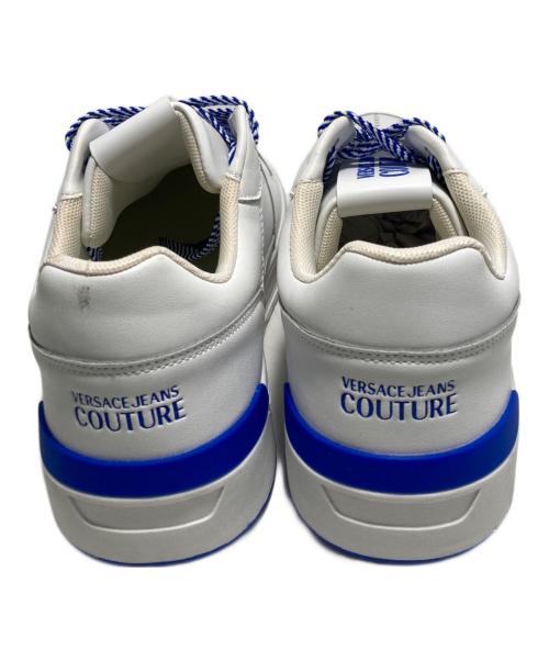 VERSACE（ヴェルサーチェ）VERSACE (ヴェルサーチェ) ロゴスニーカー ブルー サイズ:28の古着・服飾アイテム