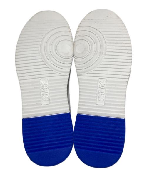 VERSACE（ヴェルサーチェ）VERSACE (ヴェルサーチェ) ロゴスニーカー ブルー サイズ:28の古着・服飾アイテム