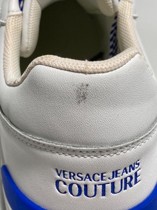 VERSACE（ヴェルサーチェ）VERSACE (ヴェルサーチェ) ロゴスニーカー ブルー サイズ:28の古着・服飾アイテム