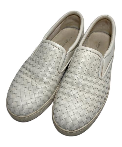 BOTTEGA VENETA（ボッテガベネタ）BOTTEGA VENETA (ボッテガベネタ) スリッポン ホワイト サイズ:42の古着・服飾アイテム