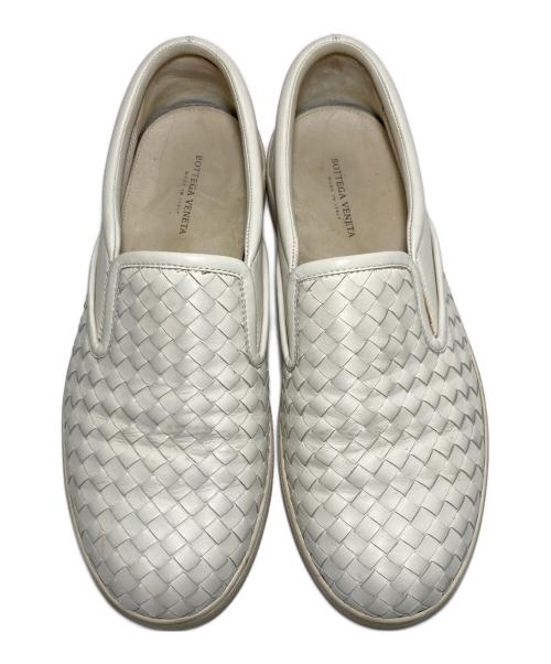 BOTTEGA VENETA（ボッテガベネタ）BOTTEGA VENETA (ボッテガベネタ) スリッポン ホワイト サイズ:42の古着・服飾アイテム