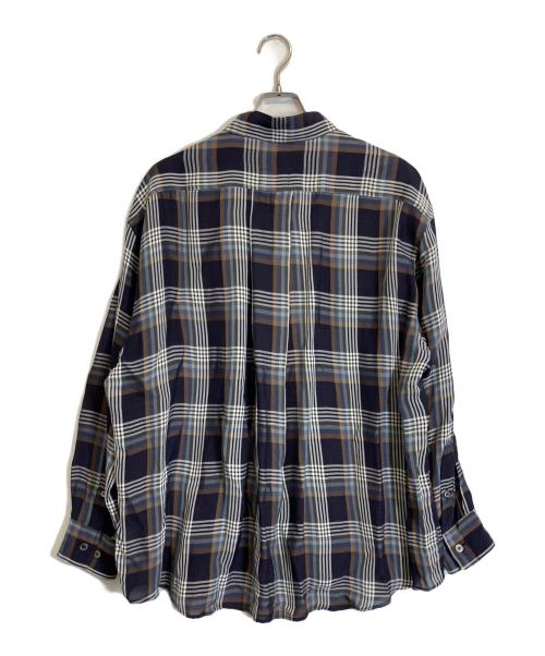 I am dork（アイアムドーク）I AM DORK (アイアムドーク) オーバーチェックシャツ ネイビー サイズ:ーの古着・服飾アイテム
