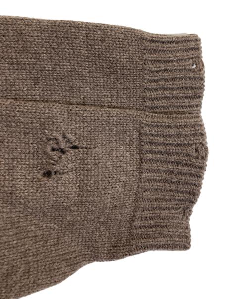 NONSAPIENS（ノンサピエンス）NONSAPIENS (ノンサピエンス) ダメージニット ブラウン サイズ:2の古着・服飾アイテム