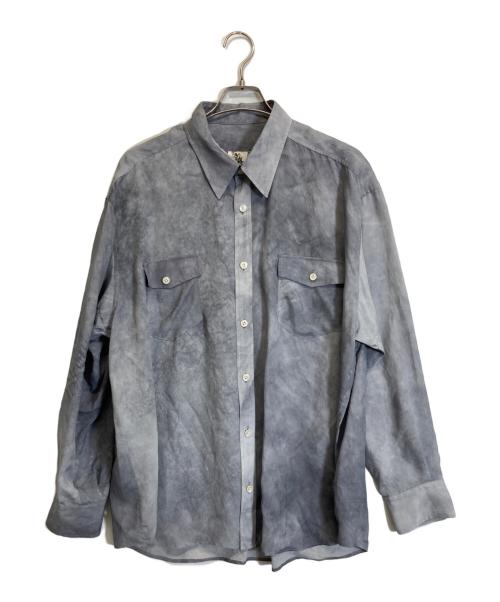 I am dork（アイアムドーク）I AM DORK (アイアムドーク) シルク混シャツ グレー サイズ:記載なしの古着・服飾アイテム