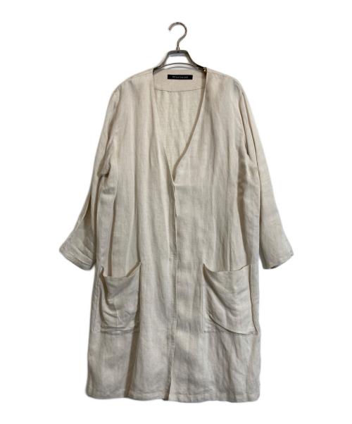 mizuiro-ind（ミズイロインド）mizuiro-ind (ミズイロインド) リネン混コート ベージュ サイズ:ーの古着・服飾アイテム