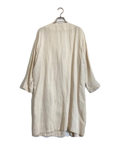 mizuiro-ind（ミズイロインド）mizuiro-ind (ミズイロインド) リネン混コート ベージュ サイズ:ーの古着・服飾アイテム