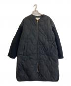 nano・universeナノ・ユニバース）の古着「キルティングコート」｜ブラック