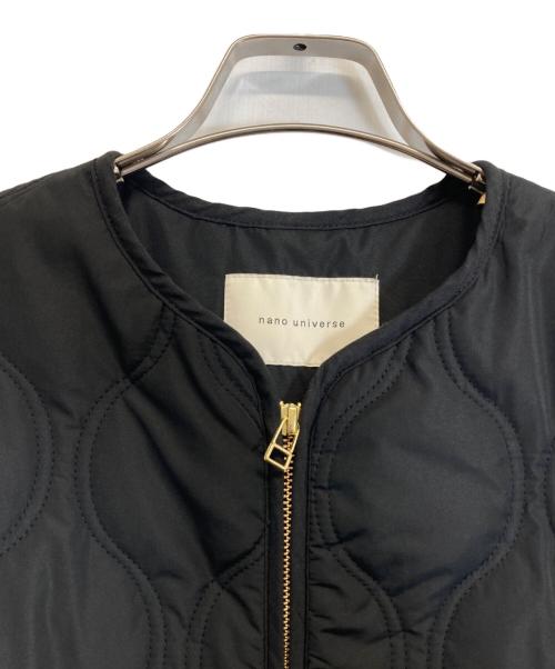nano・universe（ナノ・ユニバース）nano・universe (ナノ・ユニバース) キルティングコート ブラック サイズ:Sの古着・服飾アイテム