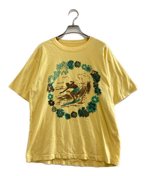 45R（フォーティファイブ・アール）45R (フォーティファイブ・アール) レイサーフプリント45星Tシャツ イエロー サイズ:記載なしの古着・服飾アイテム
