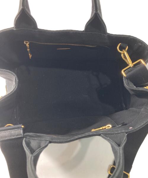 PRADA（プラダ）PRADA (プラダ) CANAPA 2WAYバッグ ブラックの古着・服飾アイテム