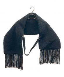 MaxMara（マックスマーラ）の古着「テディベアショールマフラー」｜ブラック