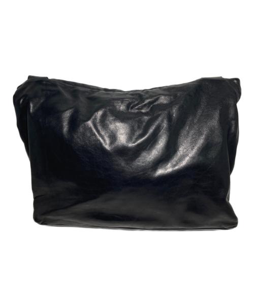 Jas-M.B.（ジャスエムビー）Jas-M.B. (ジャスエムビー) レザーショルダーバッグ ブラックの古着・服飾アイテム