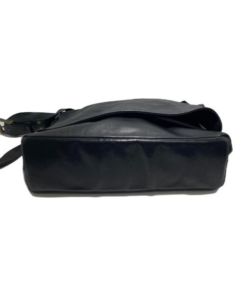 Jas-M.B.（ジャスエムビー）Jas-M.B. (ジャスエムビー) レザーショルダーバッグ ブラックの古着・服飾アイテム