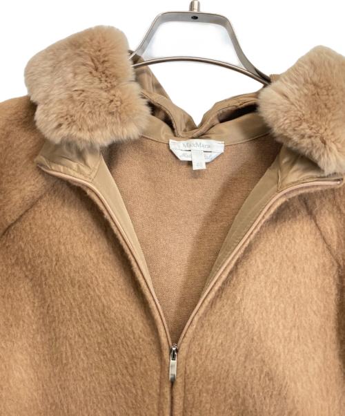 MaxMara（マックスマーラ）MaxMara (マックスマーラ) シルク混コート ブラウン サイズ:40の古着・服飾アイテム