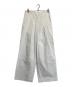 BECOME TREE（ビカムツリー）の古着「タックワイドパンツ」｜ホワイト