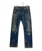 DOLCE & GABBANAドルチェ＆ガッバーナ）の古着「スタッズデニムパンツ」｜インディゴ