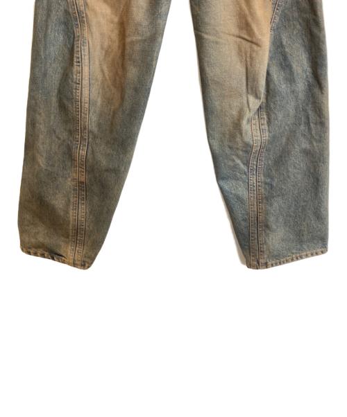 NVRFRGT（ネヴァーフォーゲット）NVRFRGT (ネヴァーフォーゲット) 3D Twisted Wide Leg Jeans インディゴ サイズ:2の古着・服飾アイテム