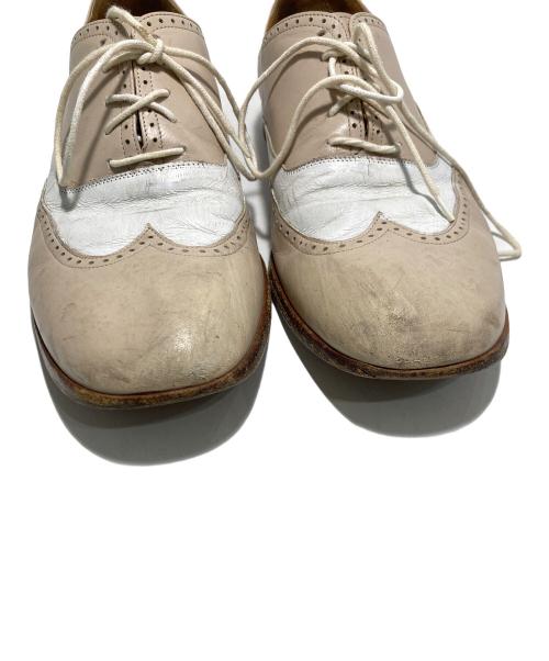 Maison Margiela（メゾンマルジェラ）Maison Margiela (メゾンマルジェラ) ウィングチップシューズ ベージュ サイズ:不明の古着・服飾アイテム