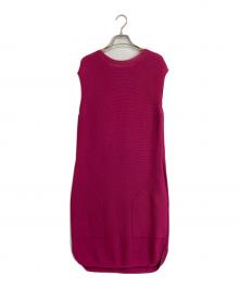 HERMES（エルメス）の古着「コットンシルクノースリーブニットワンピース」｜ピンク