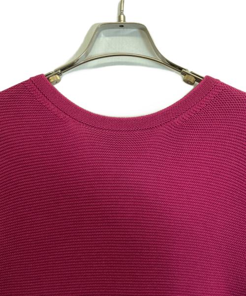 HERMES（エルメス）HERMES (エルメス) コットンシルクノースリーブニットワンピース ピンク サイズ:３４の古着・服飾アイテム